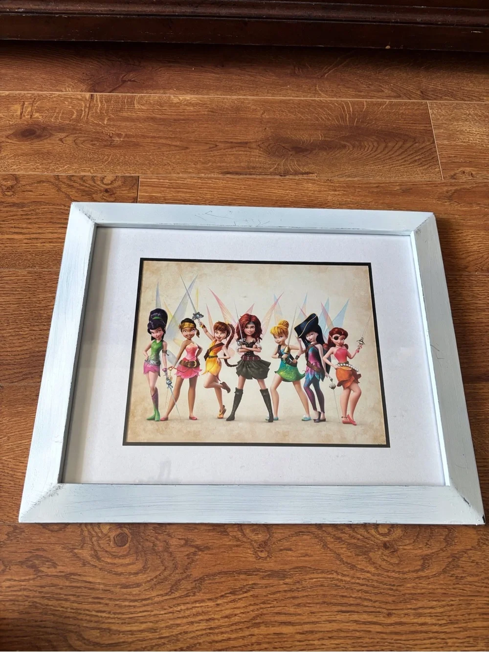 Disney Tinker bell Pirates group shoot print framed limited edition